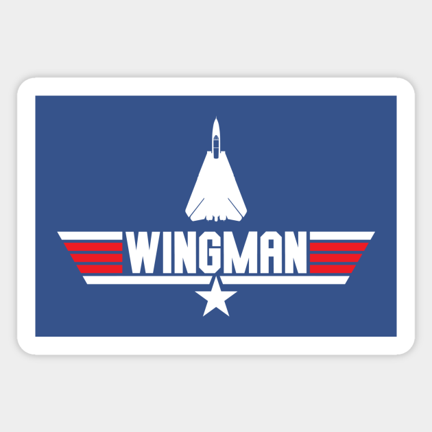 Wingman Top Gun Sticker Teepublic